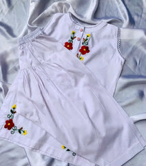 Hand embroidered kurta with farshi shalwar