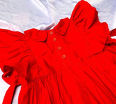 Butterfly hand embroidered frock with trouser