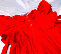 Butterfly hand embroidered frock with trouser