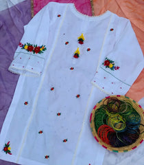 Chand sa safayd hand embroidered jora