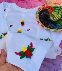 Chand sa safayd hand embroidered jora