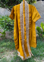 Mayeon - Haldi Farshi suit with Embellished Shfoon Dubatta